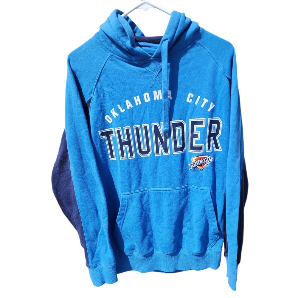 Hands High Oklahoma City Thunder Hoodie Mens Large Blue NBA Pullover Sweatshirt